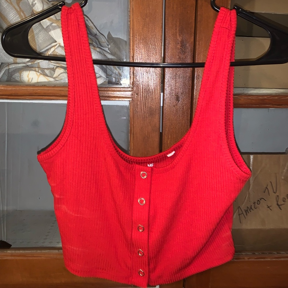 small me to we tanktop - red